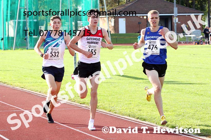3000 metres, NECAA Open Meeting, Morpeth, Sunday, September 27th. David T. Hewitson/Sports for All Pics